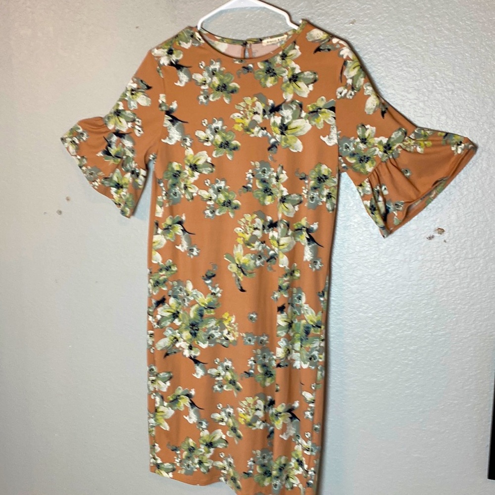 Shop Stevie Floral  Midi Sheath Dress Size Medium
